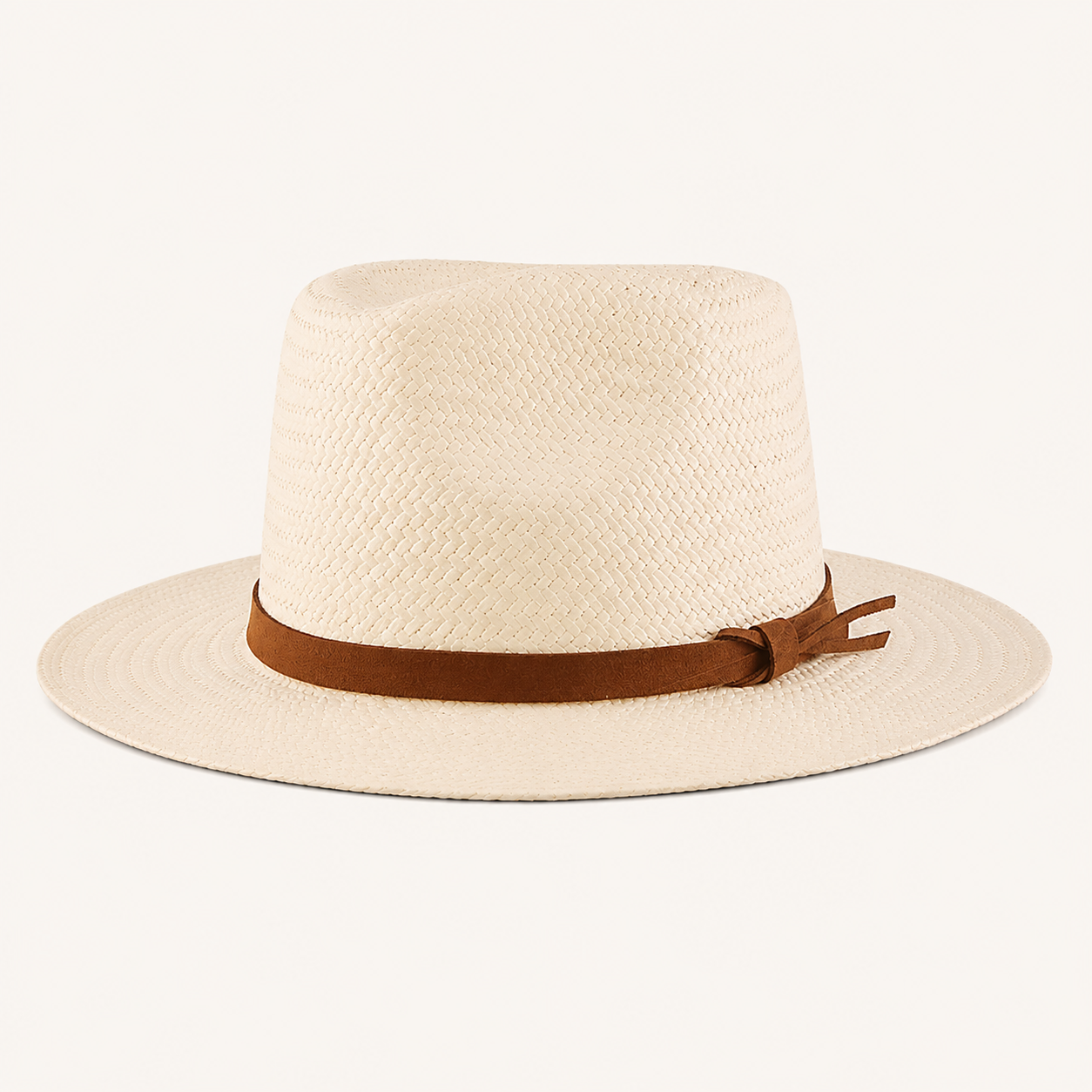 Knotted Belt Woven Fedora Hats