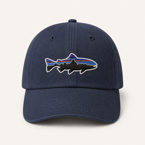 Outdoor Mountain Fish Baseball Caps