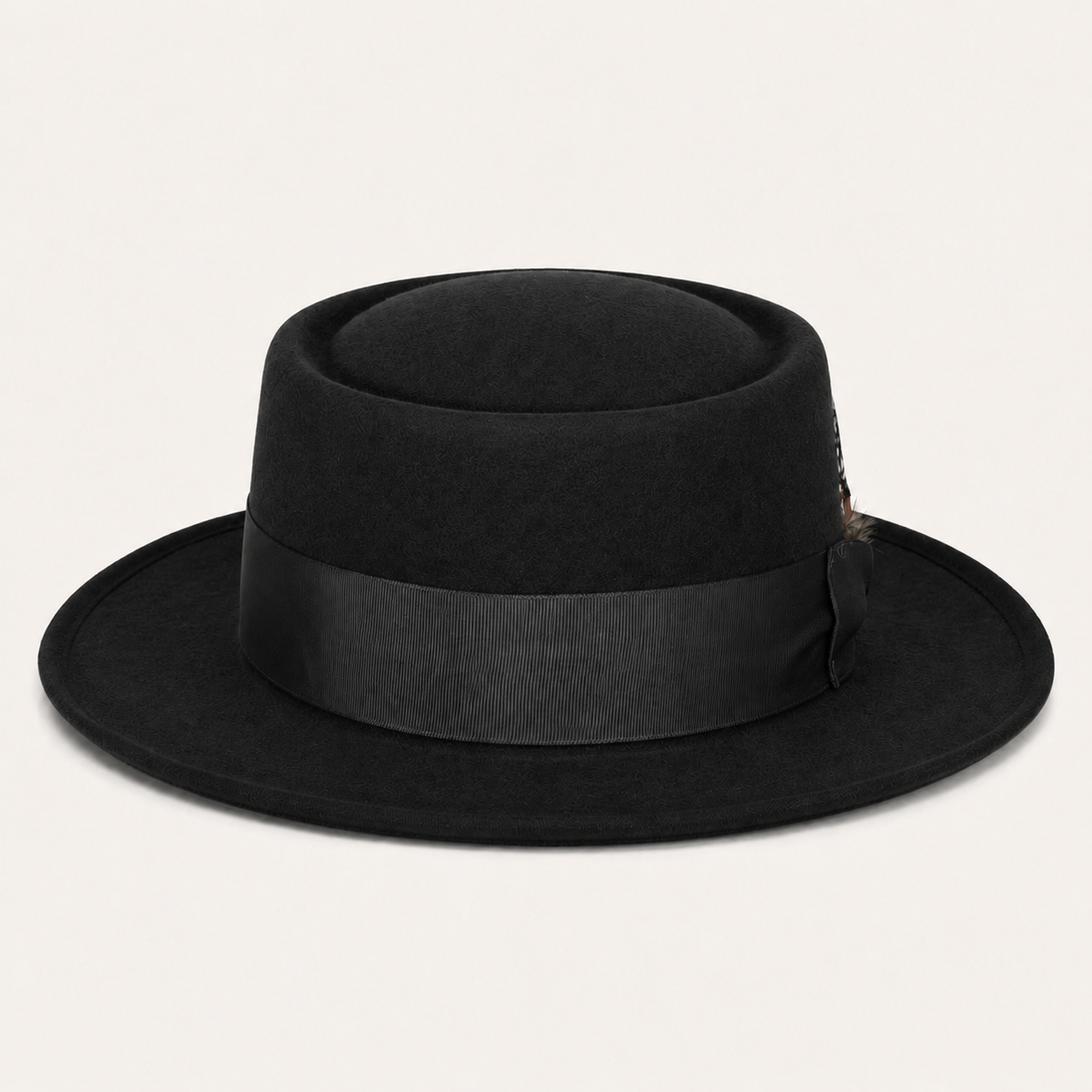 Vintage Feather Pork Pie Hats