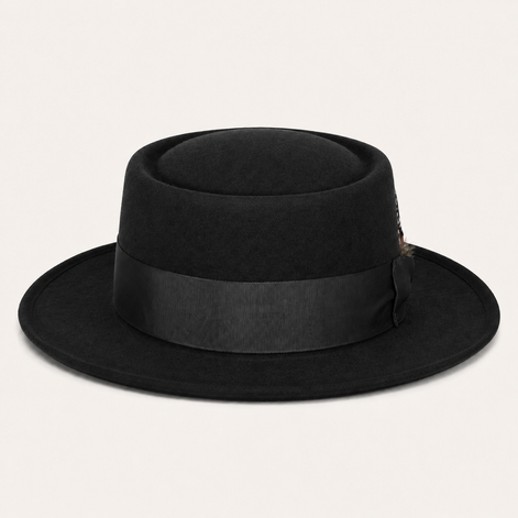 Vintage Feather Pork Pie Hats