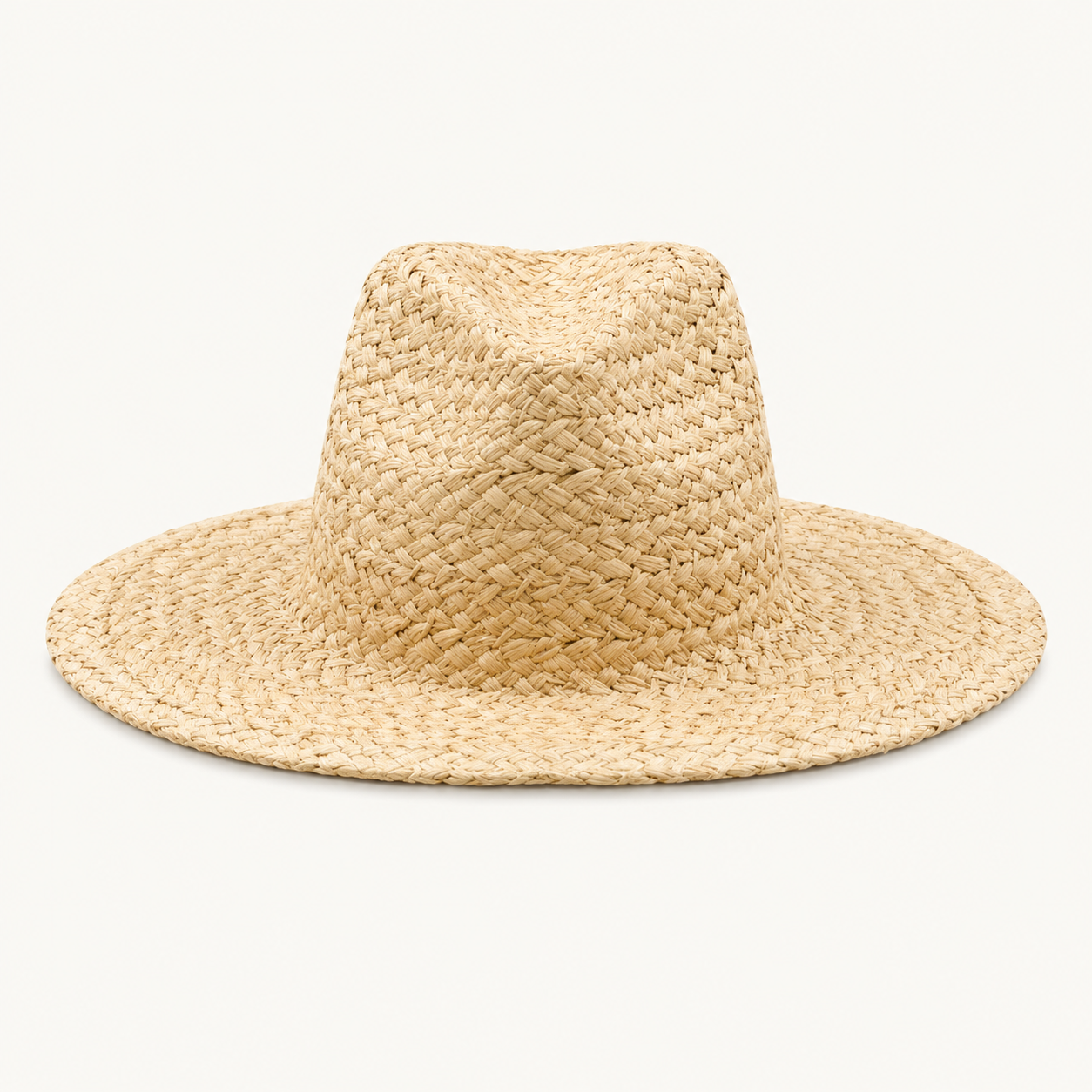 Minimalist Wide Brim Straw Fedora Hats