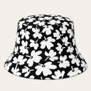 Minimalist Floral Print Bucket Hats