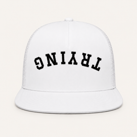Inverted Trying Trucker Hats