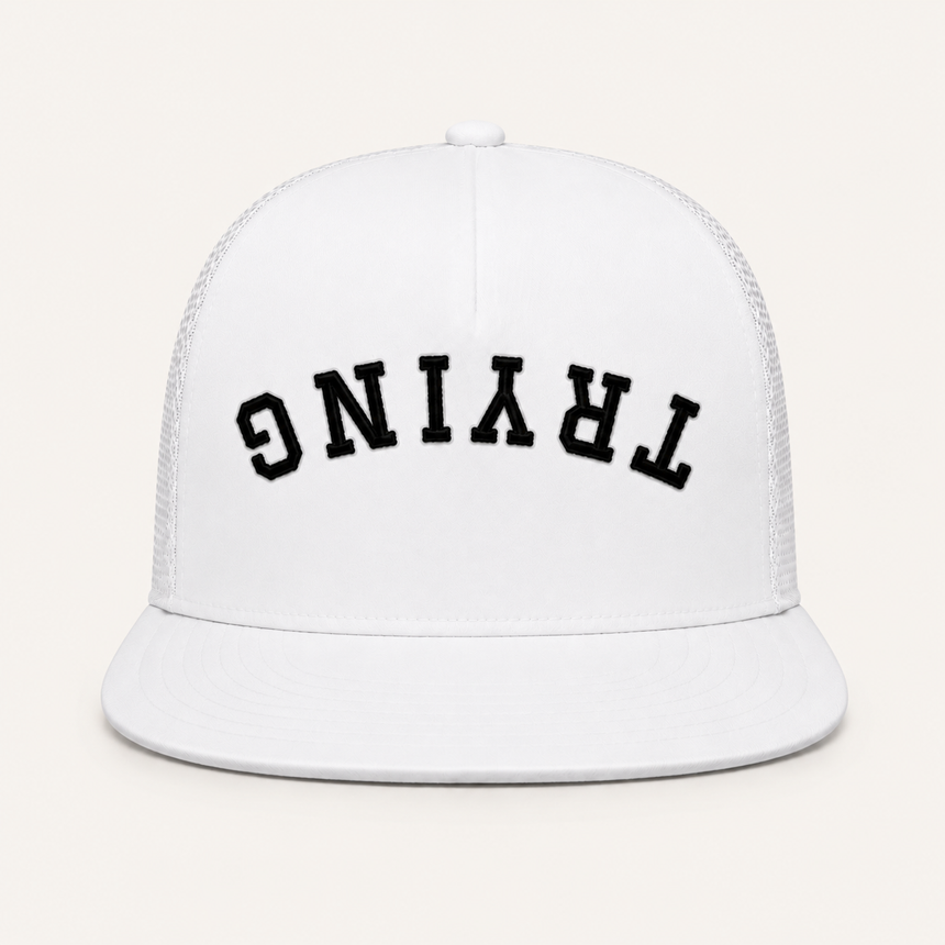 Inverted Trying Trucker Hats