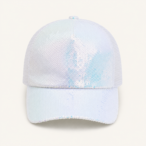 Iridescent Sequin Baseball Cap