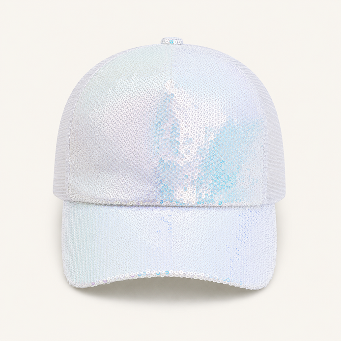 Iridescent Sequin Baseball Cap