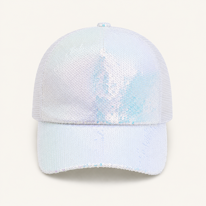 Iridescent Sequin Baseball Cap