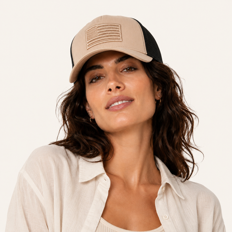 Tonal Flag Trucker Cap