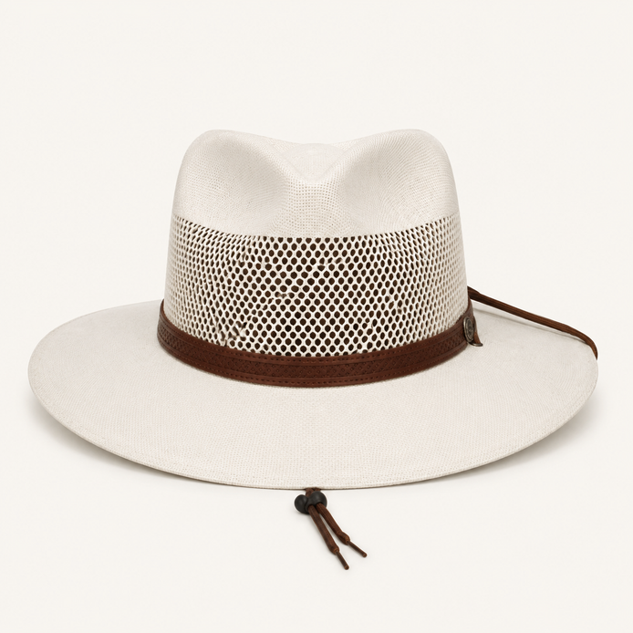 Ventilated Woven Fedora Hats