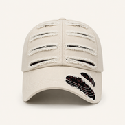 Distressed Khaki Baseball Cap