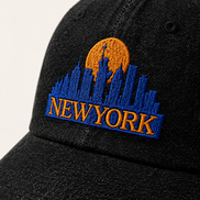 Retro New York Skyline Baseball Caps
