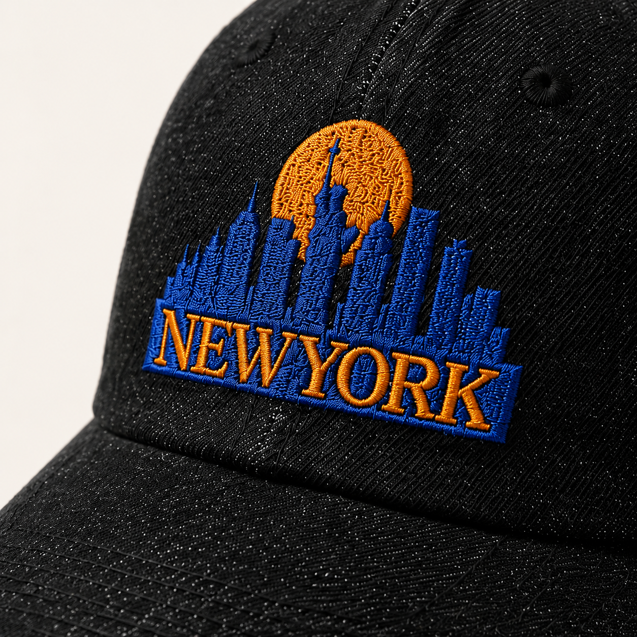 Retro New York Skyline Baseball Caps