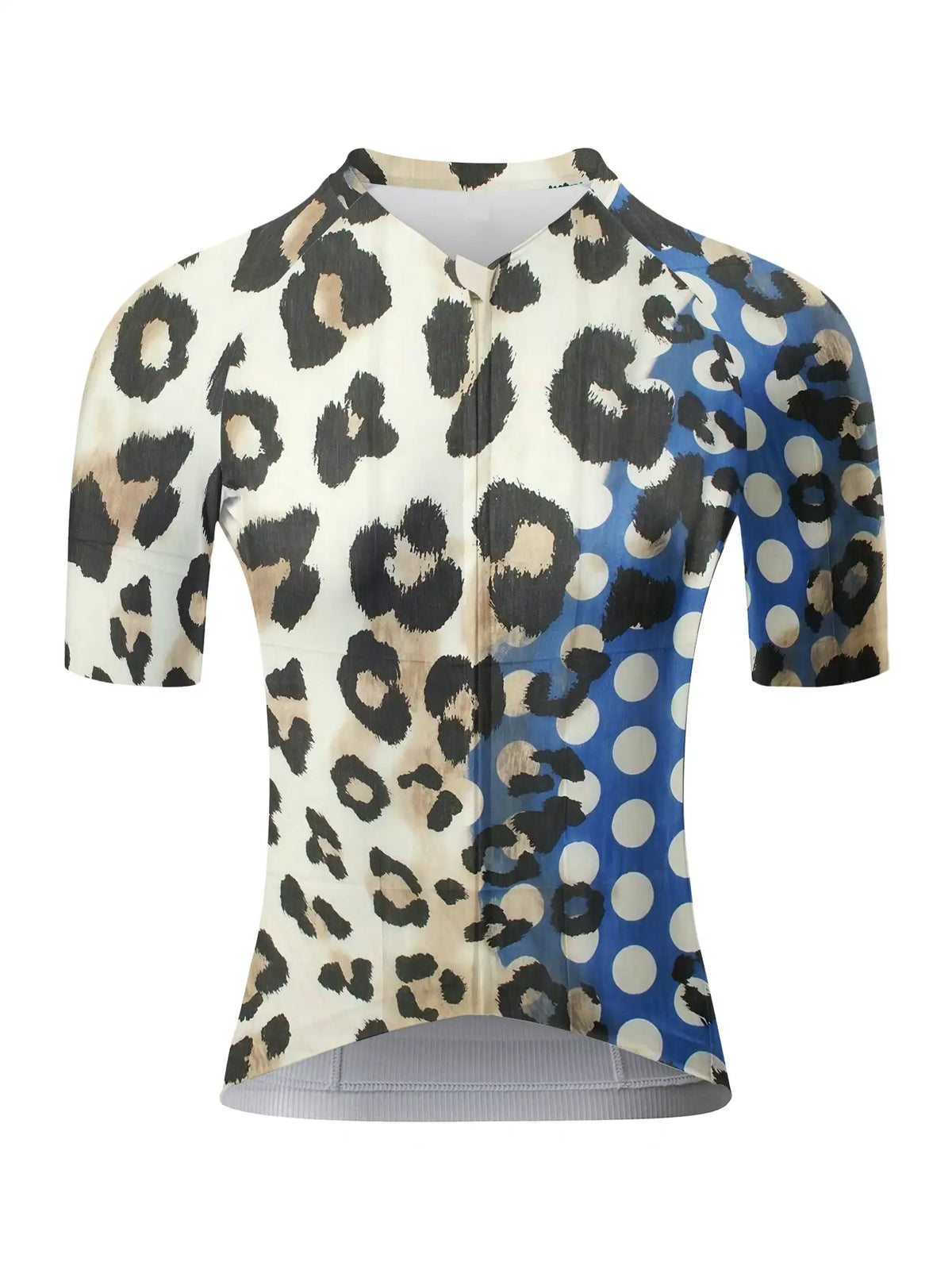 "Cobalt Cheetah" Pop-Art Leopard Performance Aero Jersey