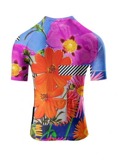 "Vibrant Bloom" All-Weather Pop-Art Pro Aero Jersey