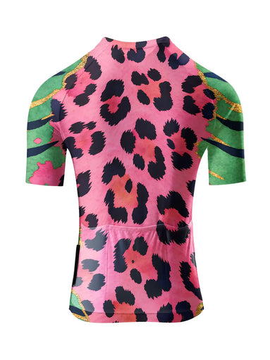 "Pink Safari" Tropical Wild Art Pro Aero Jersey