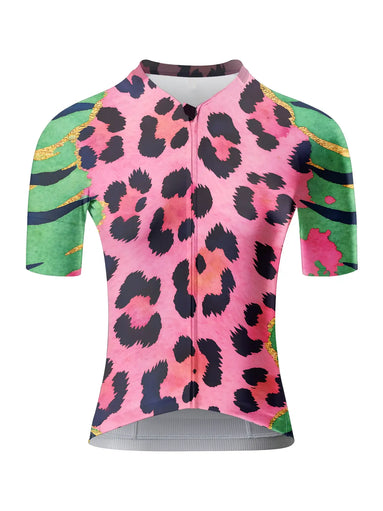 "Pink Safari" Tropical Wild Art Pro Aero Jersey