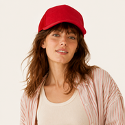 Red Suede Trucker Cap