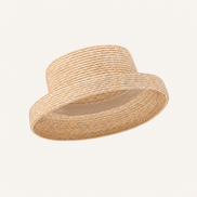 Wheat Straw Boater Hat