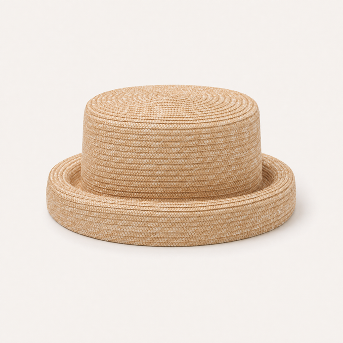 Wheat Straw Boater Hat