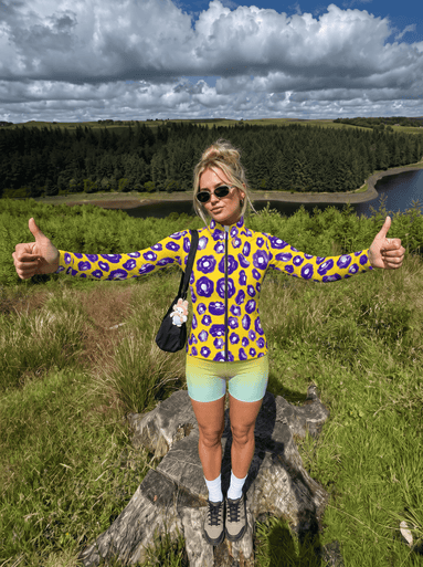 Violet Poppy Splash Windproof Jacket