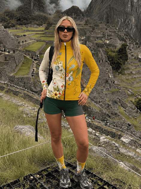 Golden Botanical Garden Windproof Jacket