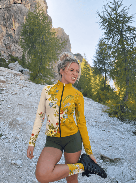 Golden Botanical Garden Windproof Jacket