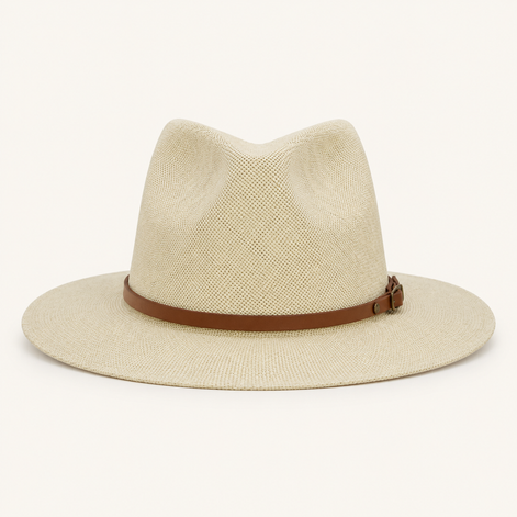 Minimalist Belted Fedora Hats