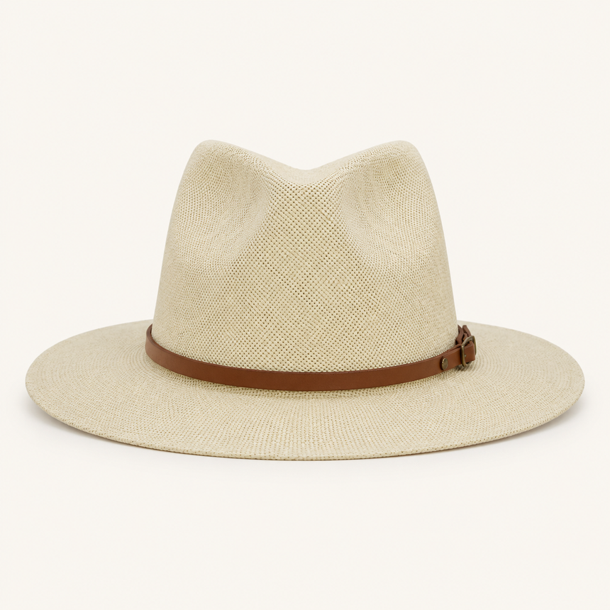 Minimalist Belted Fedora Hats