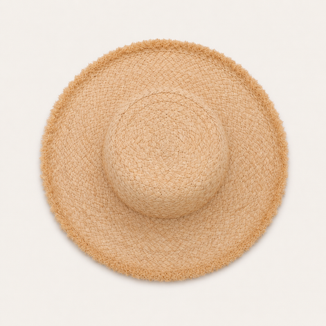 Frayed Straw Sun Hat