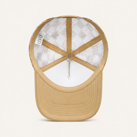 Checkerboard Mesh Trucker Hats