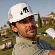 Golf Letter M Embroidery Baseball Caps