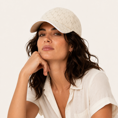 Geometric Stitch Baseball Cap
