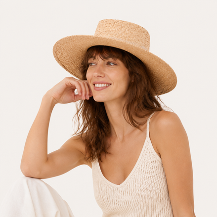 Raffia Cowboy Sun Hat