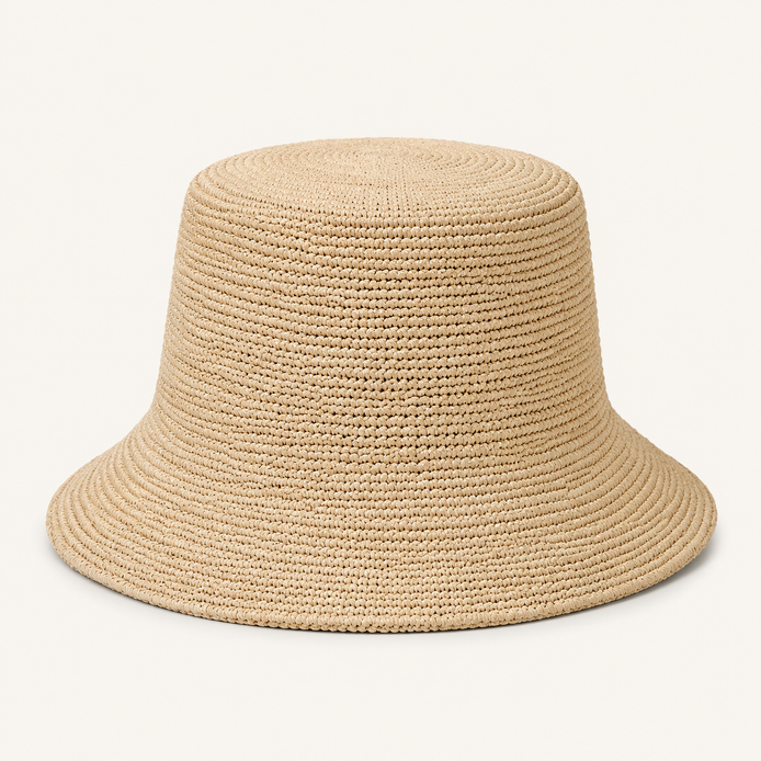 Woven Straw Bucket Hats