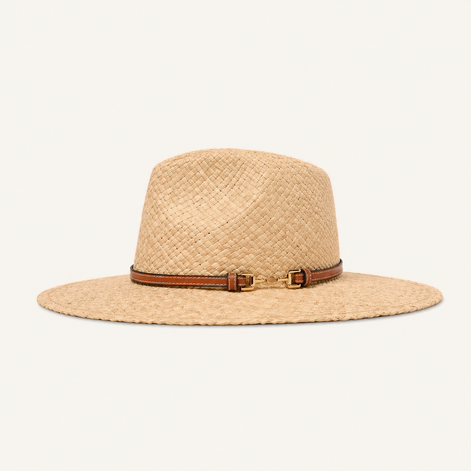 Chain Belted Fedora Hats