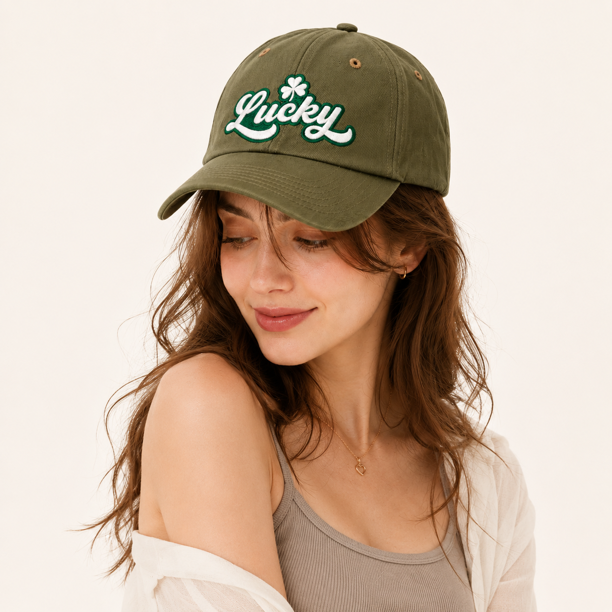 Lucky Script Baseball Cap