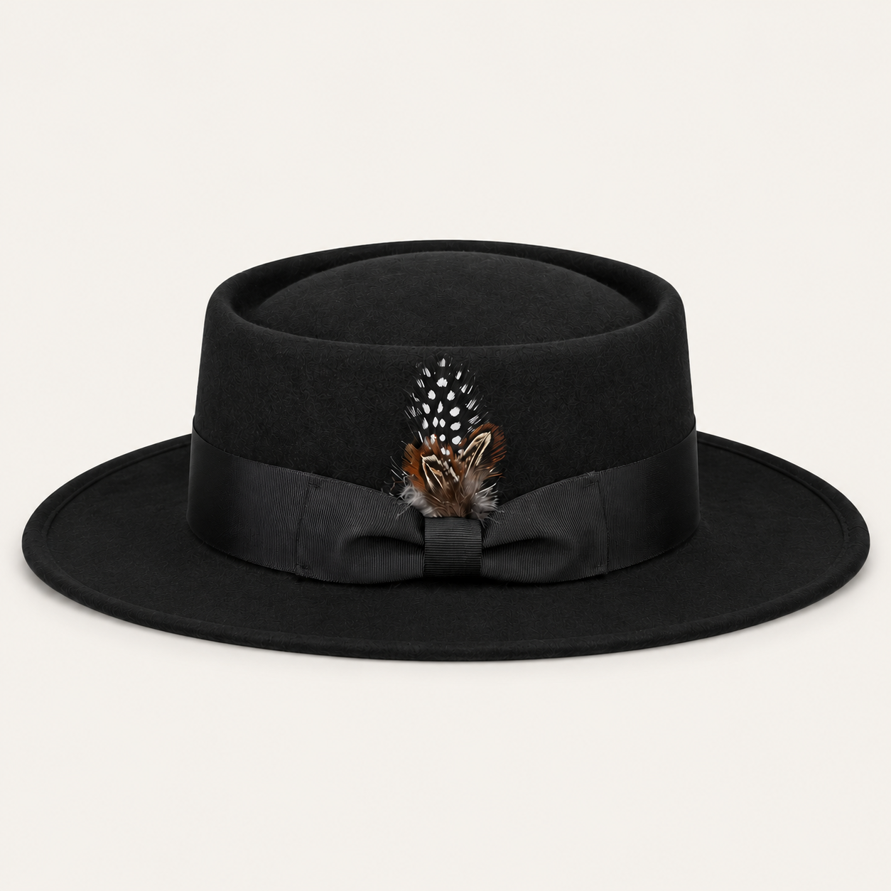 Vintage Feather Pork Pie Hats