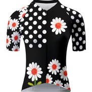 Retro Daisy & Polka Dot Fusion Heritage Cycling Jersey
