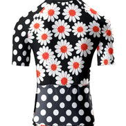 Retro Daisy & Polka Dot Fusion Heritage Cycling Jersey