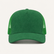 Red Suede Trucker Cap
