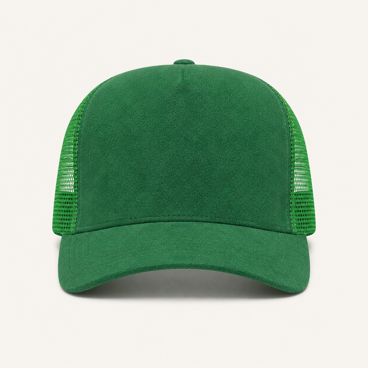 Red Suede Trucker Cap