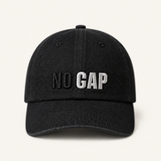 Washed Denim Typographic Baseball Caps