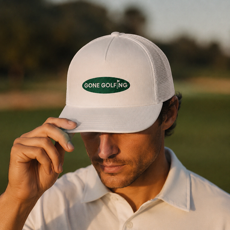 Gone Golfing Club Baseball Caps