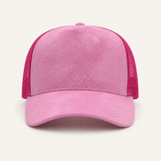 Red Suede Trucker Cap