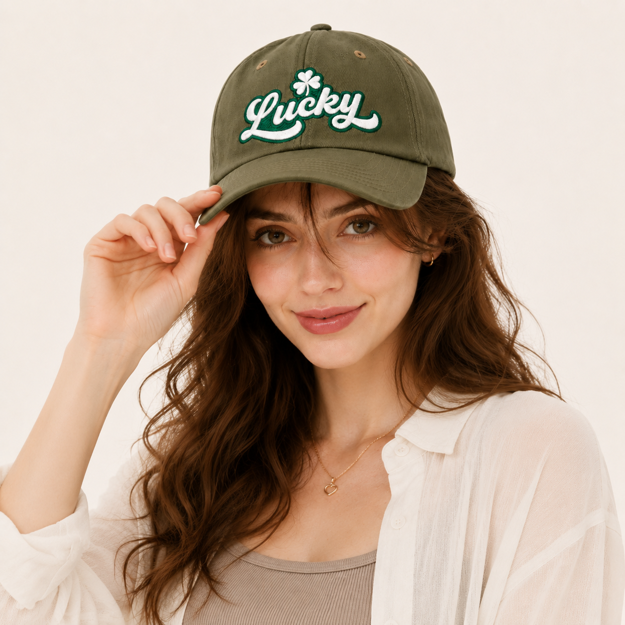 Lucky Script Baseball Cap