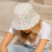 Watercolor Butterfly Bucket Hats