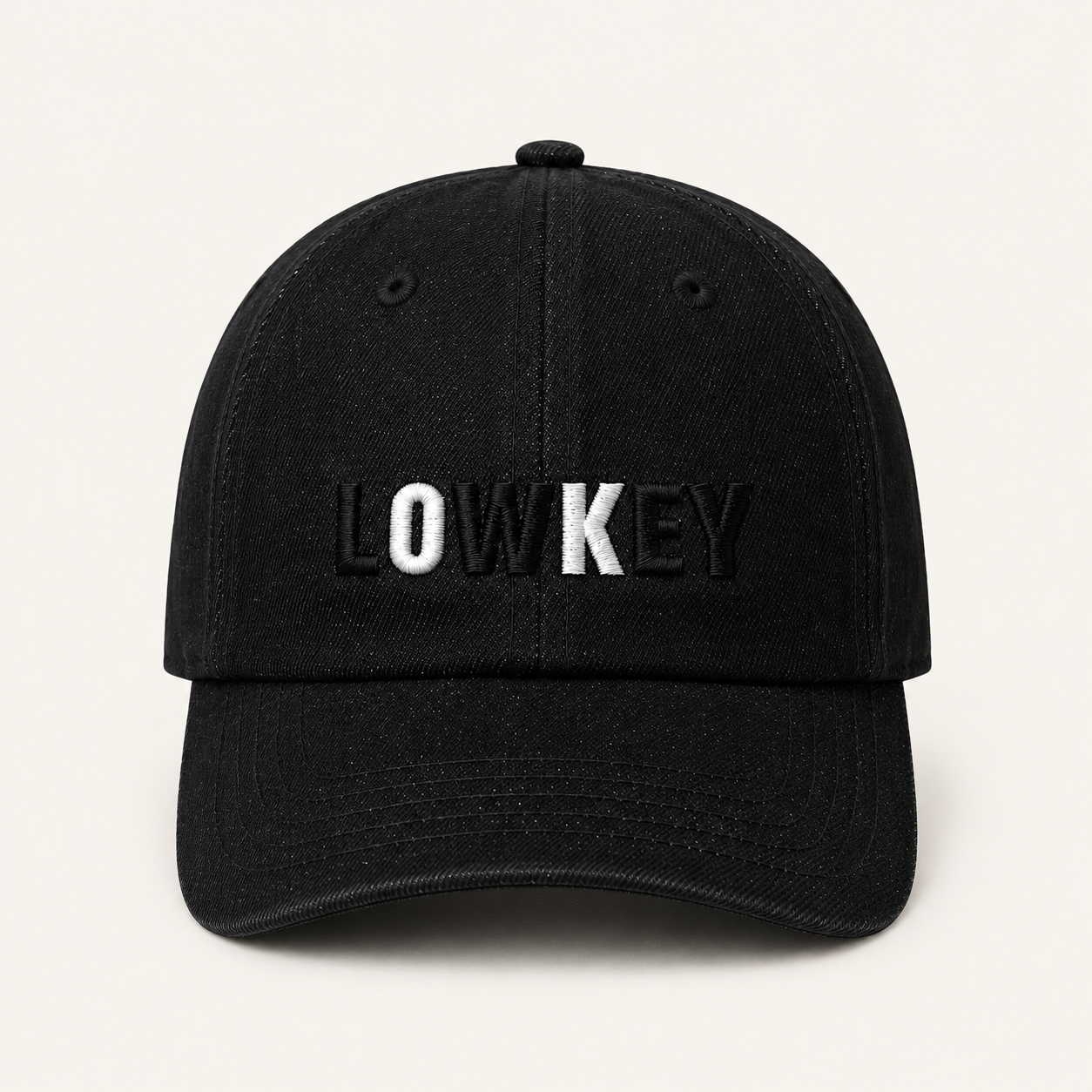 Slogan Washed Denim Baseball Caps