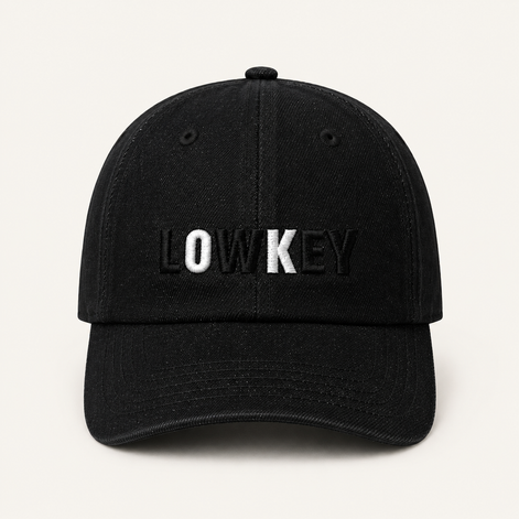 Slogan Washed Denim Baseball Caps