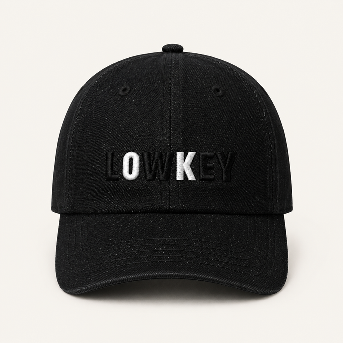 Slogan Washed Denim Baseball Caps