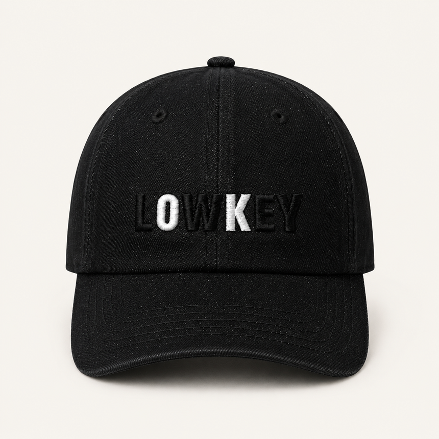 Slogan Washed Denim Baseball Caps